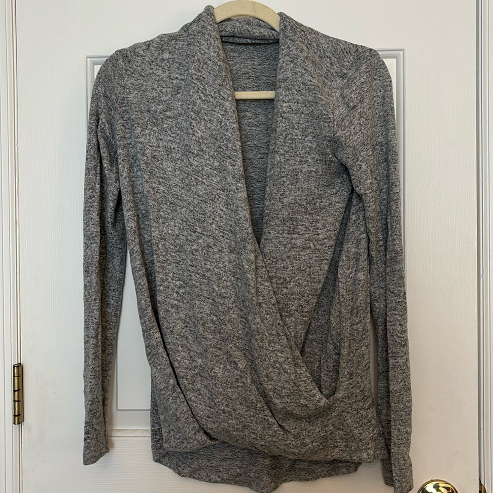 Draped Grey Sweater